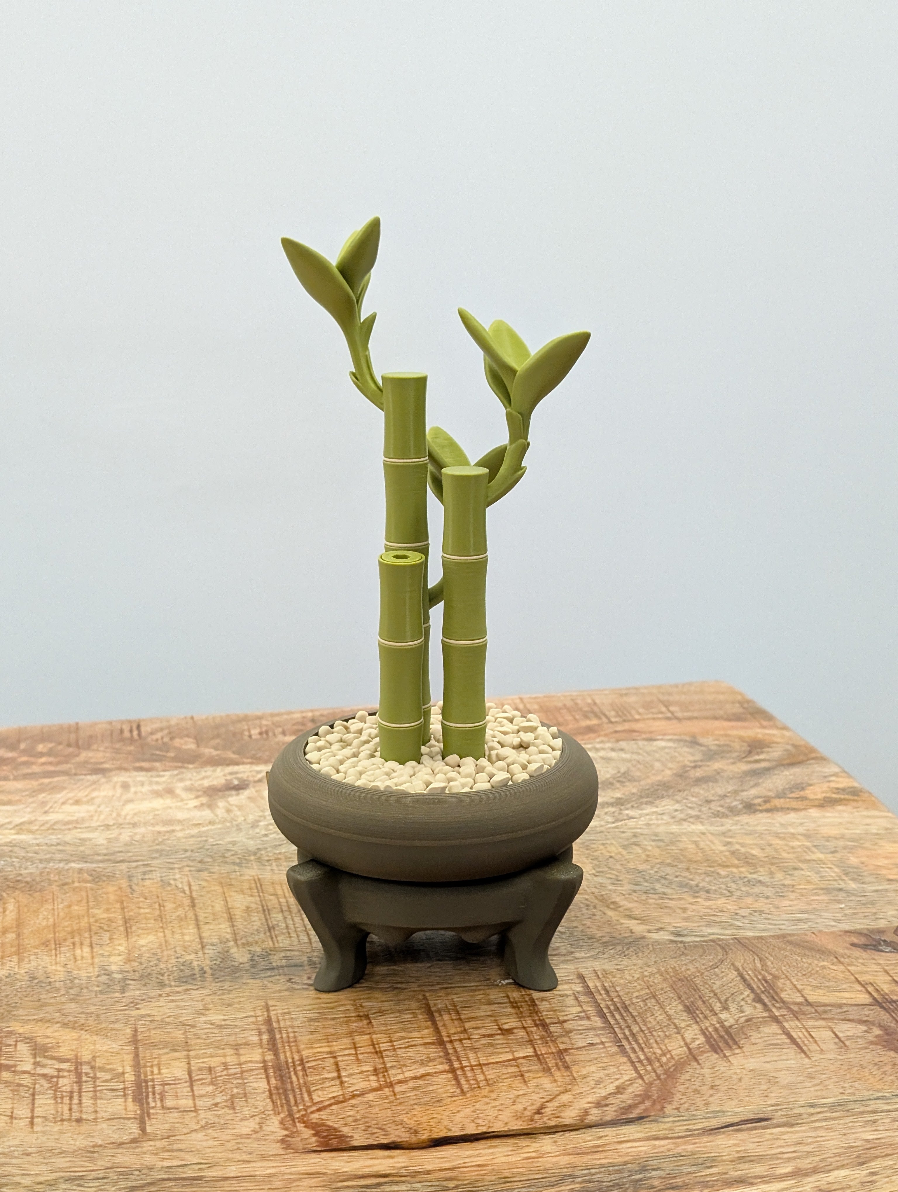 lucky bamboo holder Multifunctional Bamboo: Screwdriver, Bit Holder and 1 Meter Tape Measure – 3D Heart Design