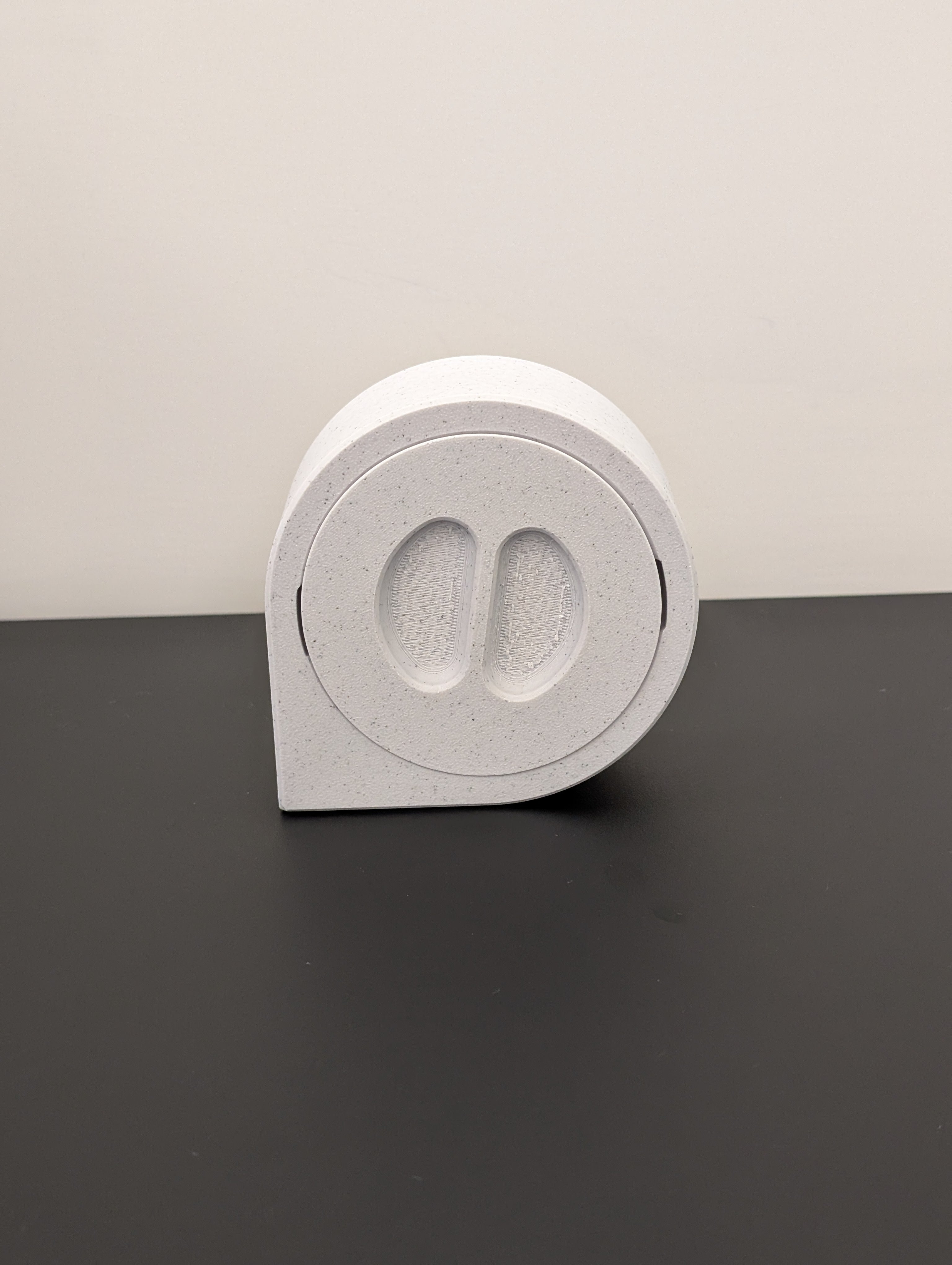 Orologio da scrivania Minimal marmo bianco