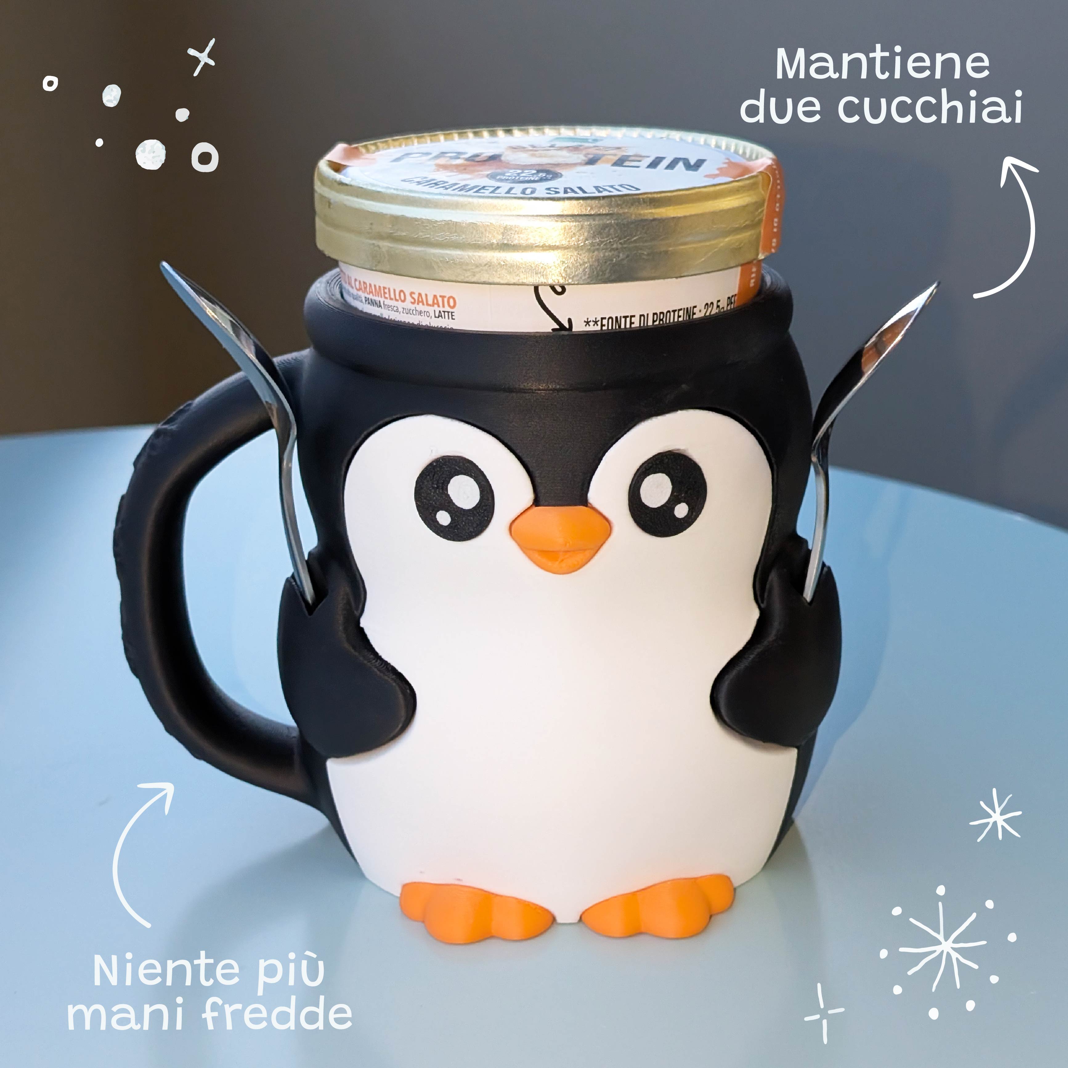 Pebbly, il pinguino portagelato