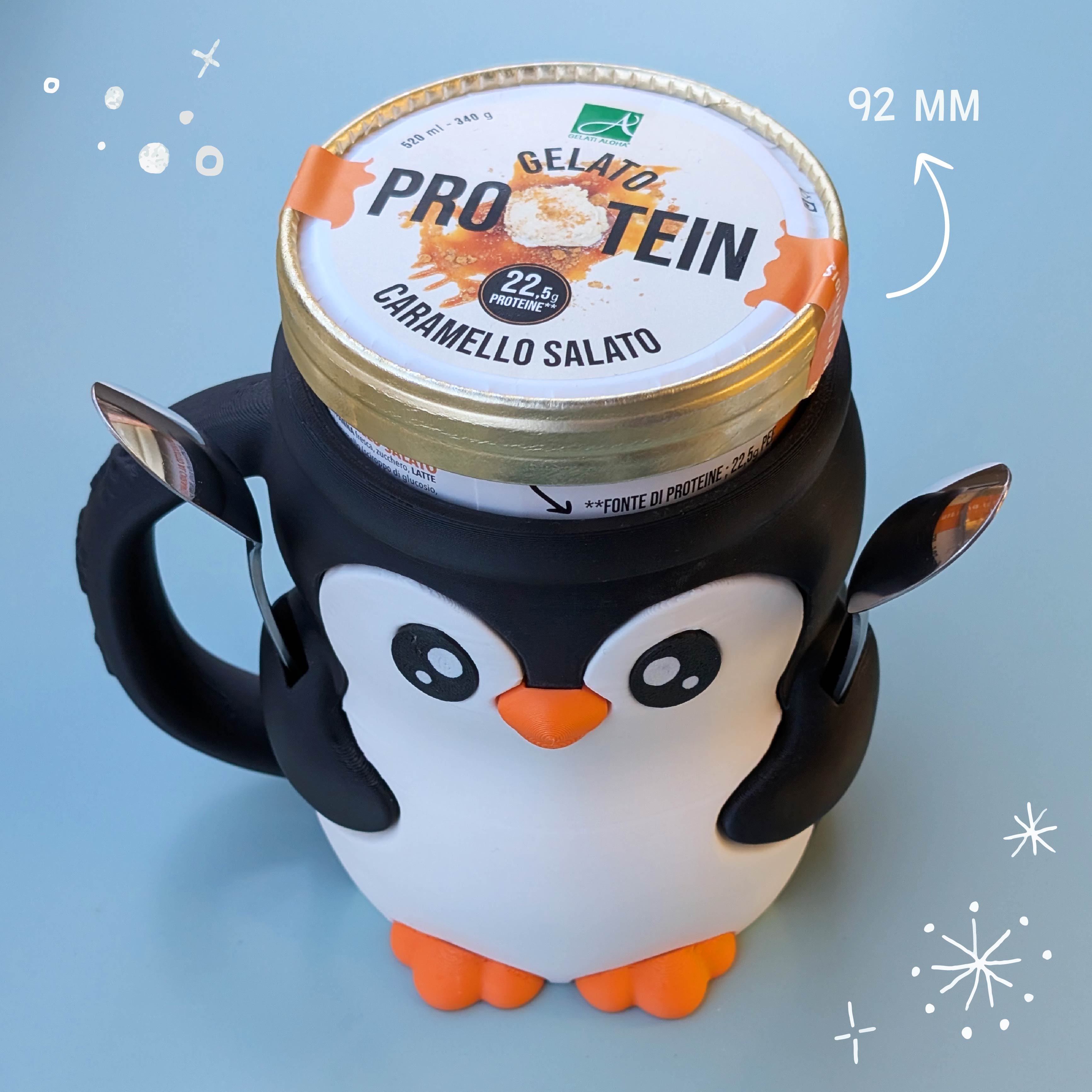 Pebbly, il pinguino portagelato
