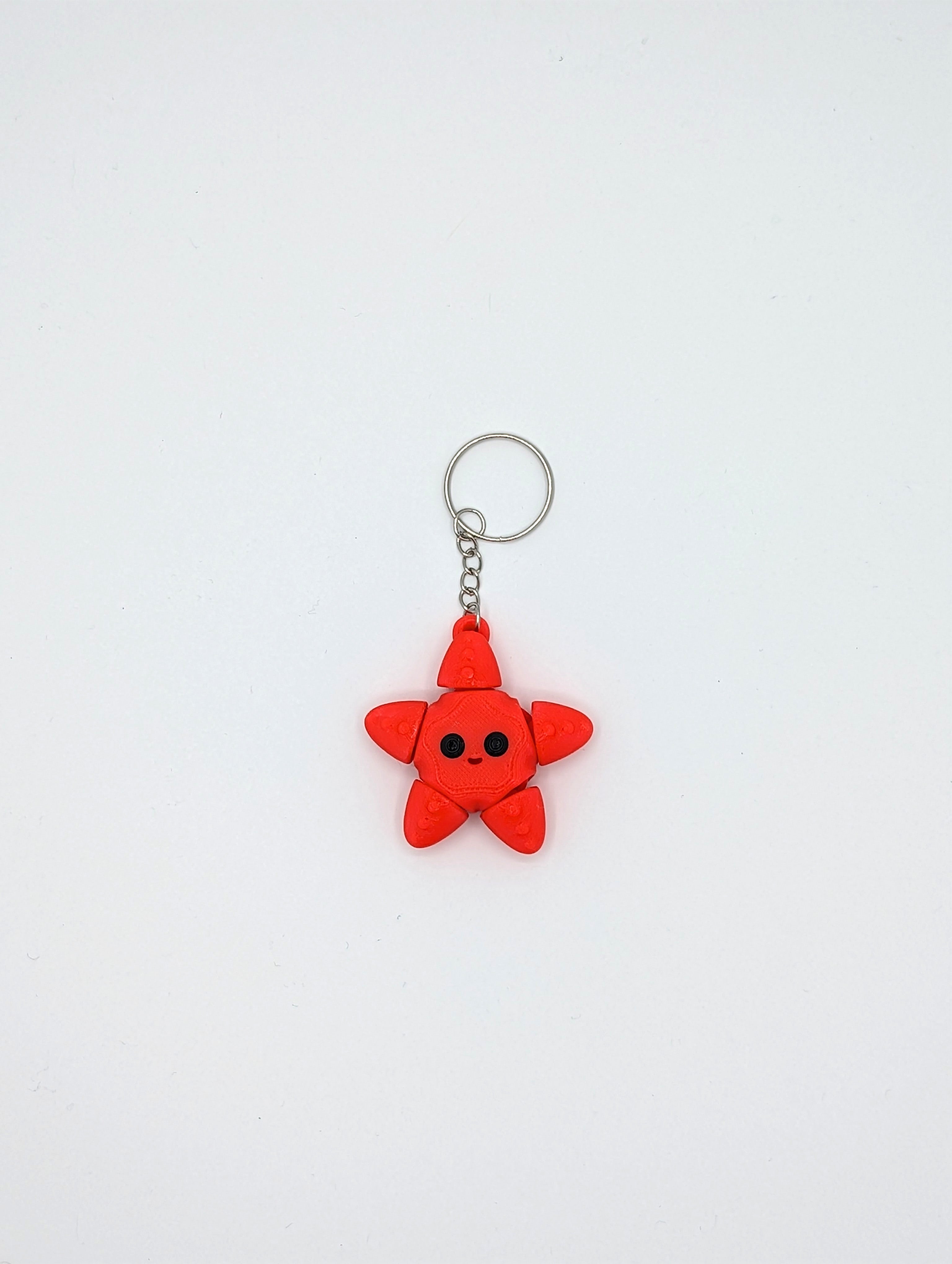 Stella marina luminescente portachiavi fidget