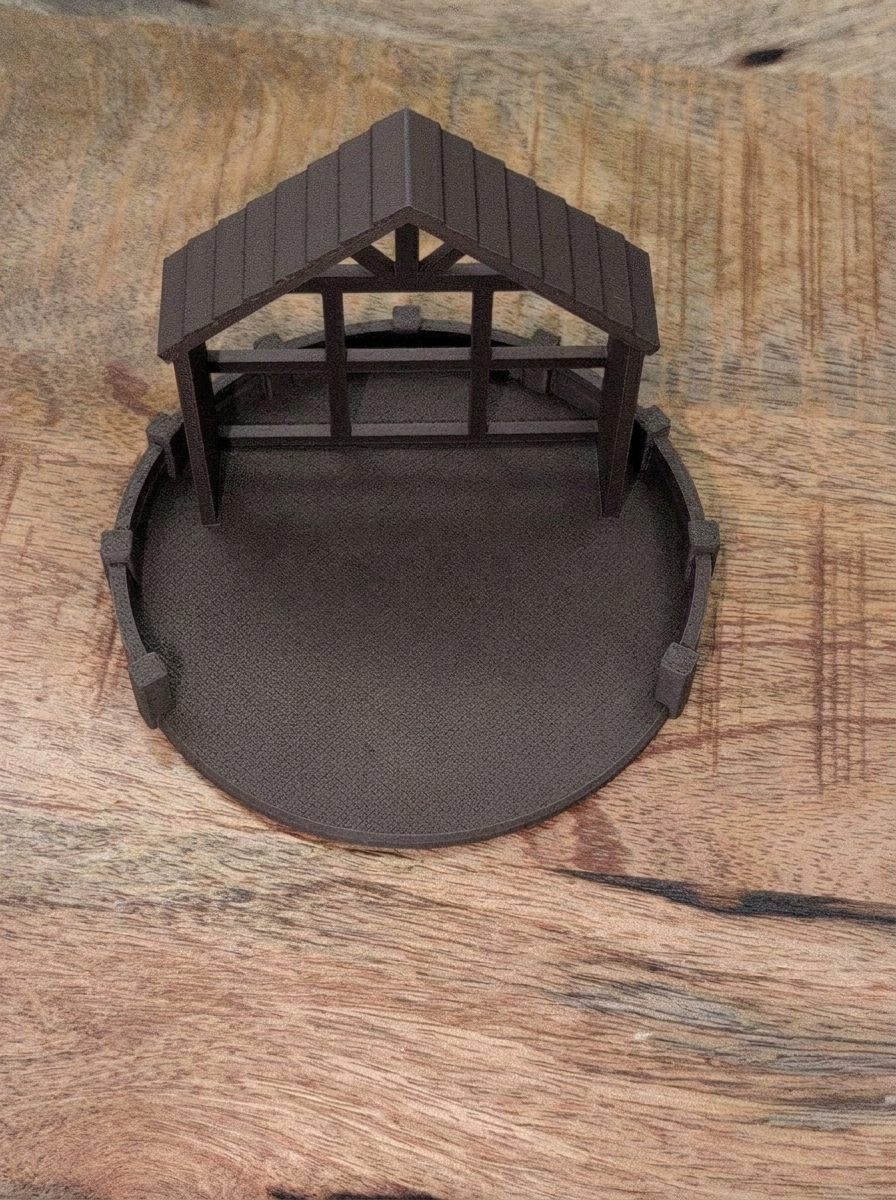 Hütte für die Krippenszene 