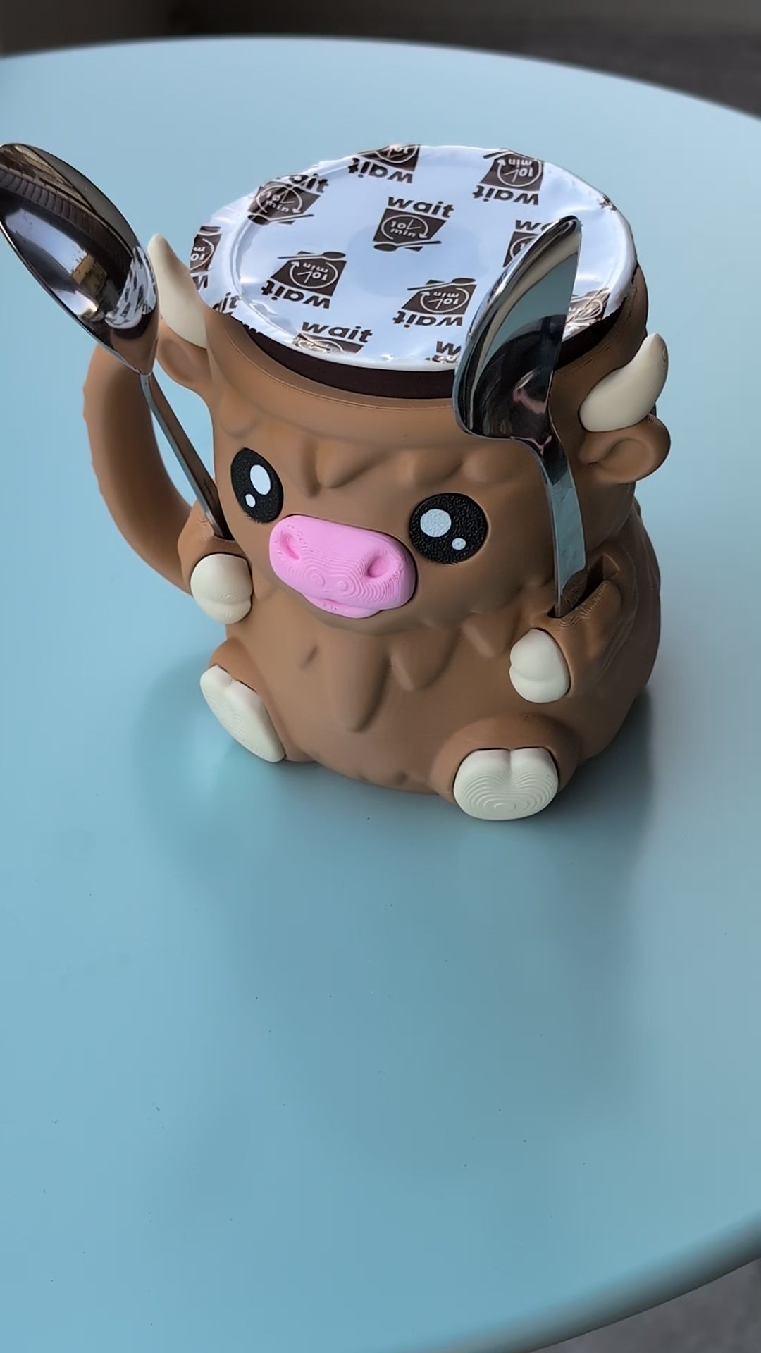 Highli, la mucca Highlander portagelato